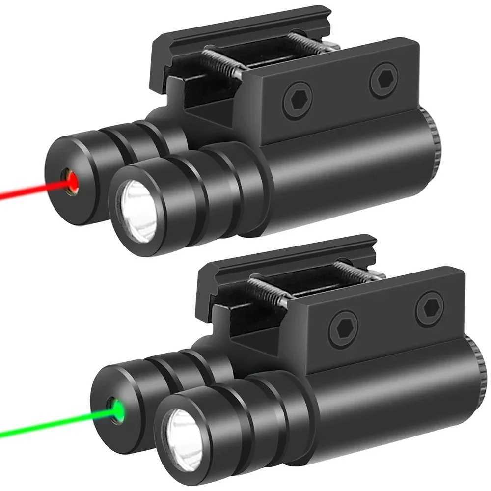 Pistol Weapon Gun Light Red Green Blue Laser Sight Pistol Handgun Torch Hunting Flashlight Red Green Laser Sight for 20mm RailsZ250407