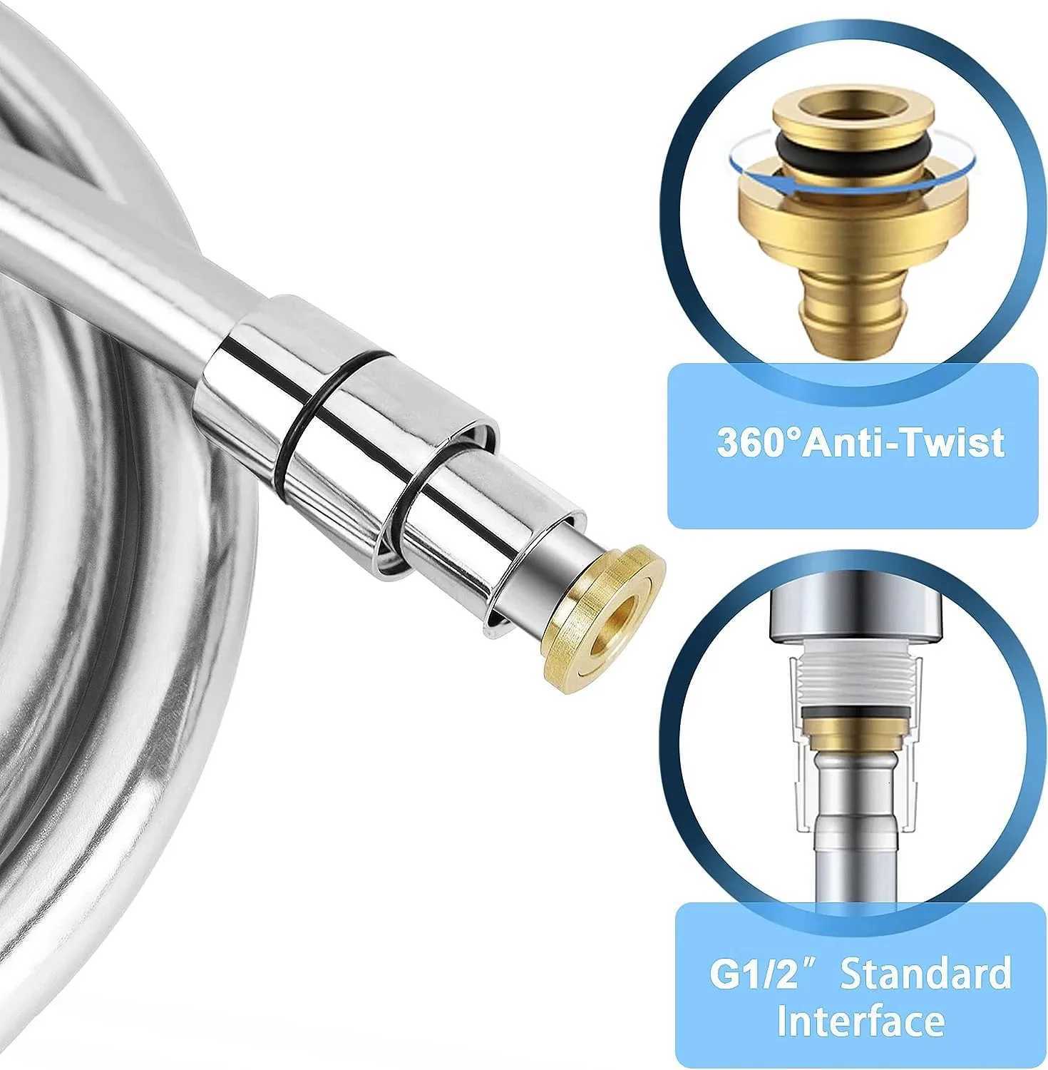 15/2/ PVC Silicone Shower Hose ible Pipe Tube High Pressure Water Powerf Mtilayer Plumbing Bathro Accessories Y251107