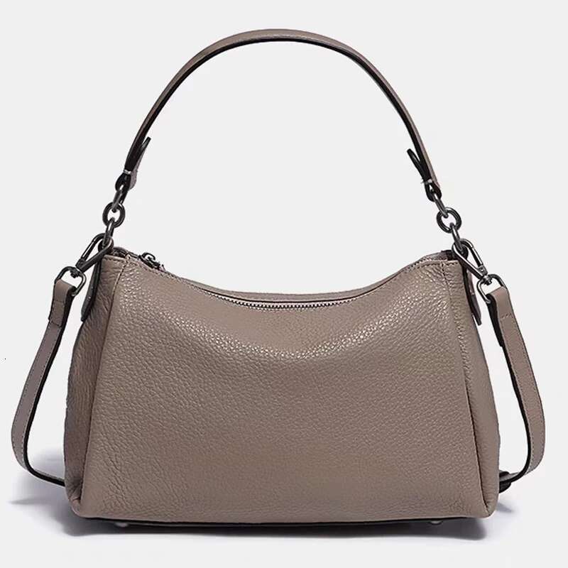 New Underarm Female Soft Leather Hand Carry Single Shoulder Crossbody Bag Large Capacity Simple Fashion Bags