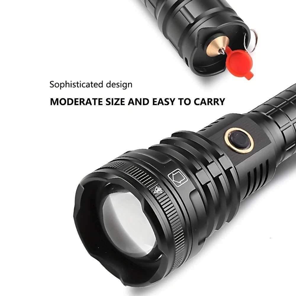 40W 5000 lumen XHP90 LED Zoom Most powerful Flashlight USB Rechargeable High Power Outdoor Patrol Camping Hunting Hiking TorchW251106