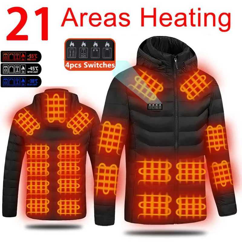 Heated Jacket TODWARM 21 Areas Winter Mens Womens Motorcycle Jacket USB Electric Heating Jacket Heated Vest Moto ThermalT251107