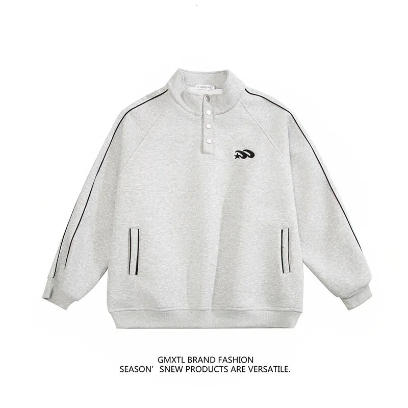 Retro Embroidered Sweatshirt American Style Comparison Pull up Round Neck Loose Fit Unisex 250403