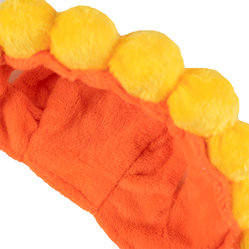 Sunflower Print Adjustable Pet Headwear Cozy Fit for Canines & Felines During Chilly Seasons