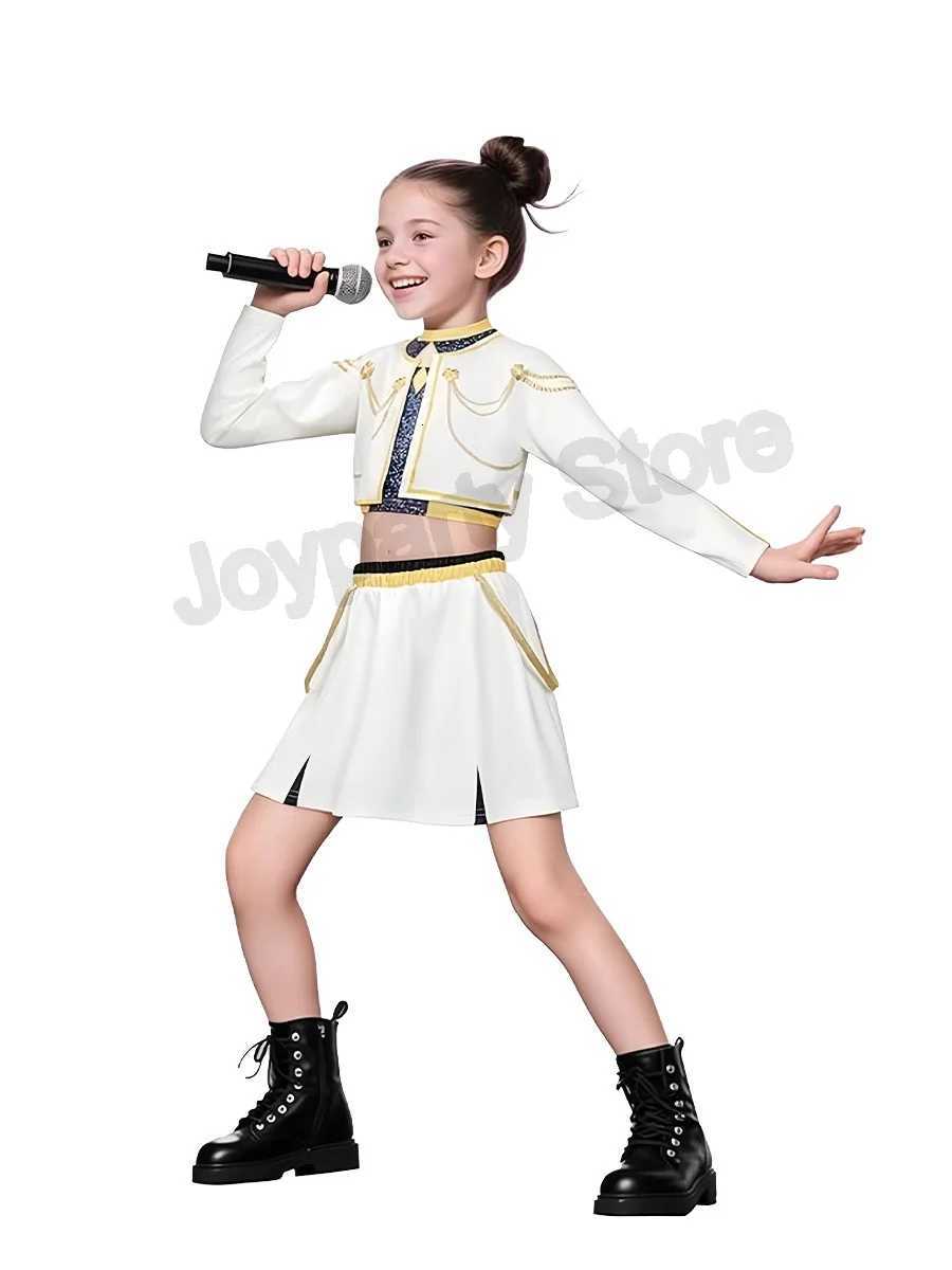 2025 NEW Kpop Demon Hunter Anime Movie Kids Cosplay Rumi Zoey Mira 3D Print Costume Suit Clothes KPop Rumi Zoey Cosplay Outfit W251107