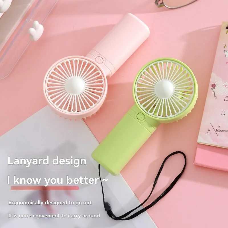 New portable mini fan small handheld fan battery version 1-speed air cooler fan suitable for offices outdoor travel camping W250403