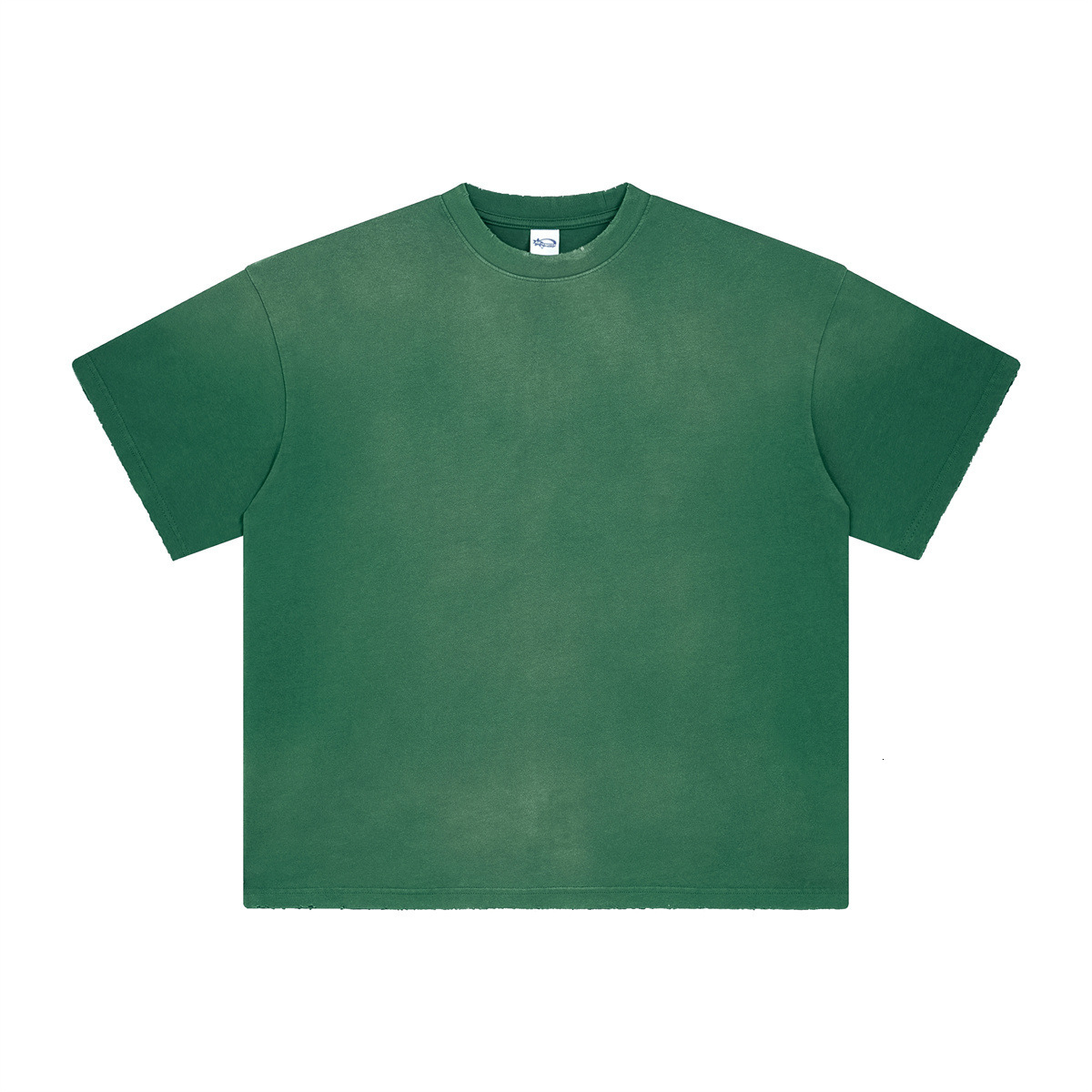 Large Wear | 2025 Spring/Summer New Product Spray Ma Liu Make Old Wash Water Men's T-shirt Street Trendy Short Sleeve Men