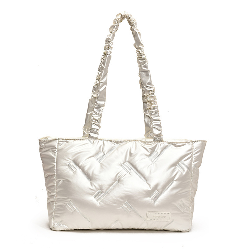 2025S Designer Women S Bag Large Capacity Casual Handbag For Women New Korean Version Solid Color Simple Underarm Bag Women S Single Shoulder Cotton C