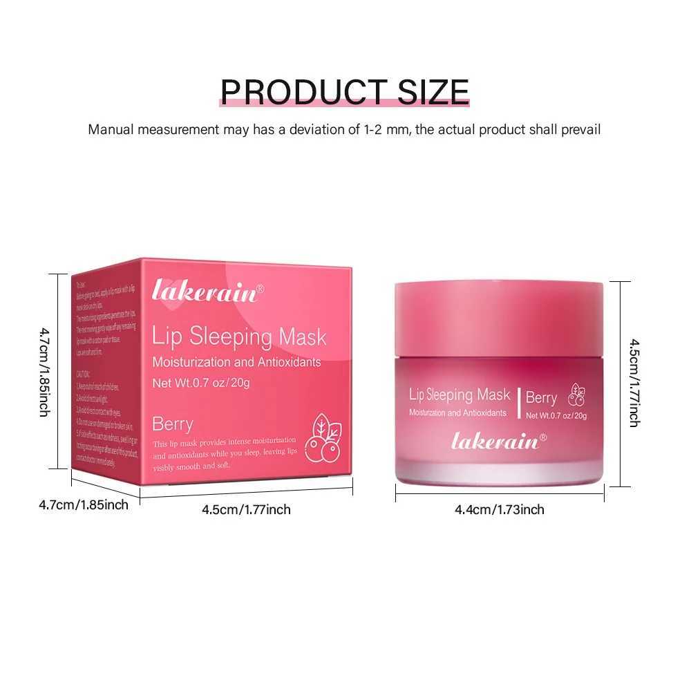 Lakerain 4-color sleeping lipstick reduces lip lines removes dead skin and naturally enhances compound moisturizing and hydration W250407