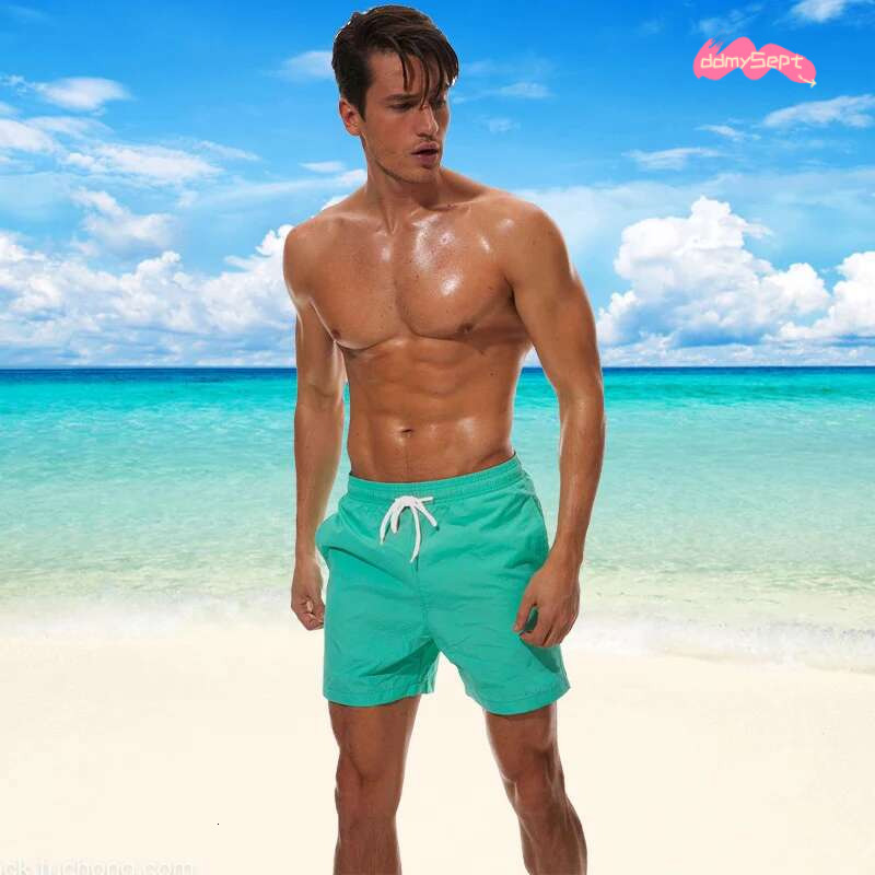 Men's Swim Trunks Summer Swimming Board Quick Dry Beach Shorts with Side Pockets and Mesh ing Swimwear Bathing Suit ddmySept