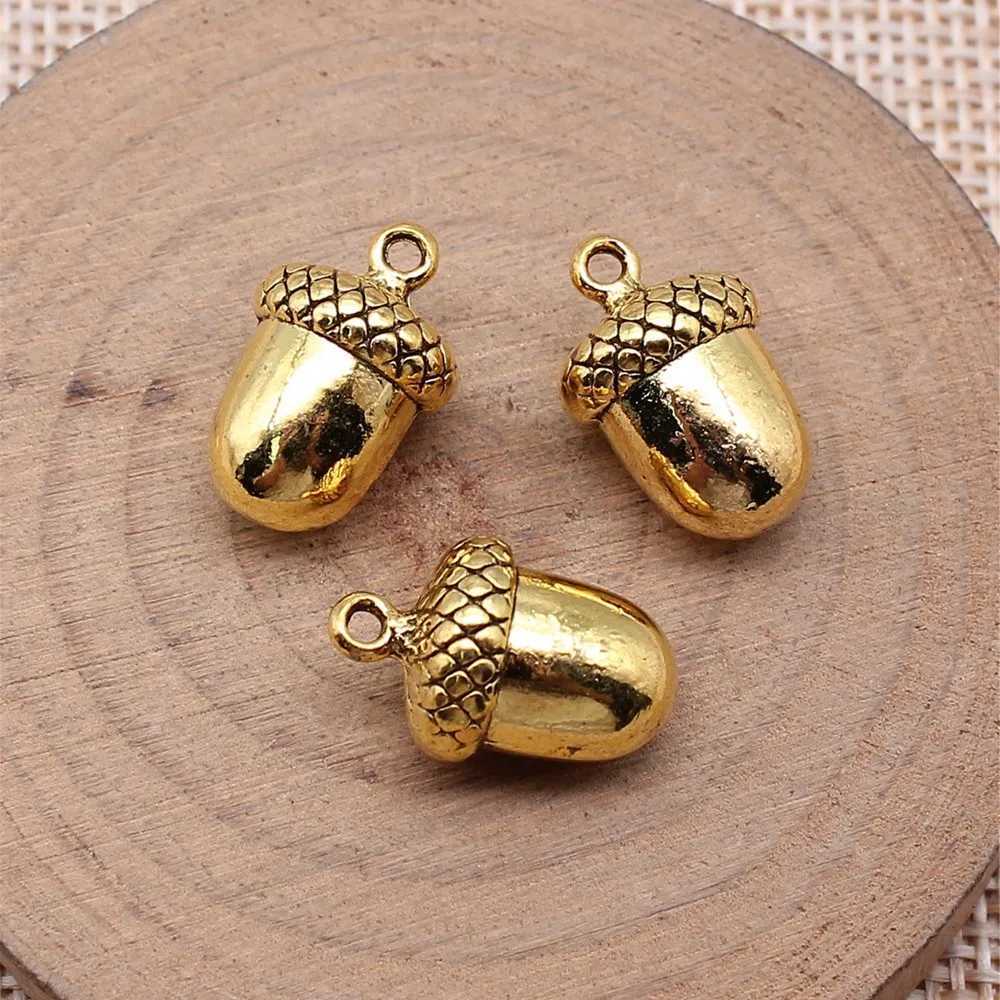 For Jewelry Making 3D Acorn Charms Hazelnut Charms Supplies Findings 5pcsXJ251107
