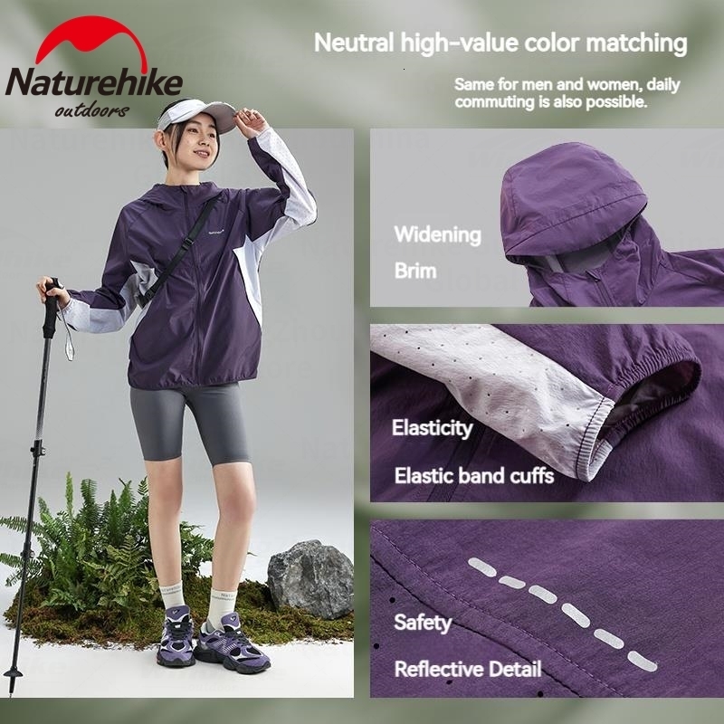 Sun Protection Jacket UPF100Ultra Light Summer Camping Outdoor Hiking Portable Mens and Womens Climbing Cloth 100% Nylon 250312