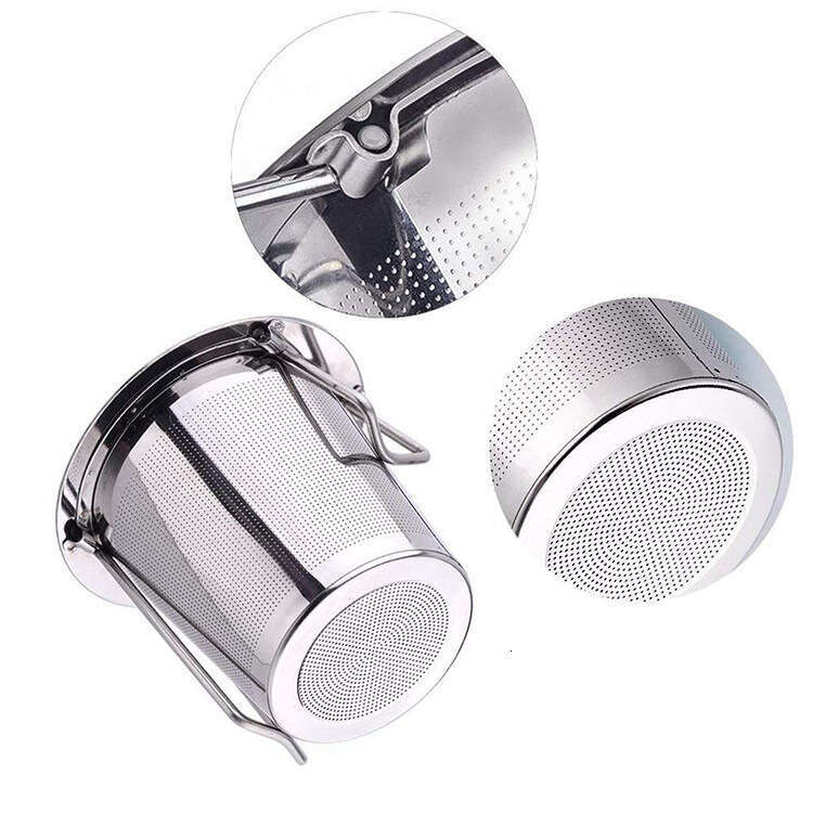 304 Stainless Steel Strainer Folding Double Ear Infuser Accessories Tea Leaf Filter Wholesale