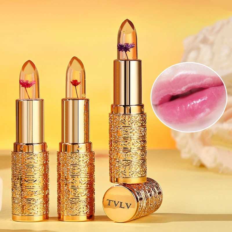 Crystal Color Changing Petal Lipstick for Women Long lasting Non stick Cup lipstick W250407