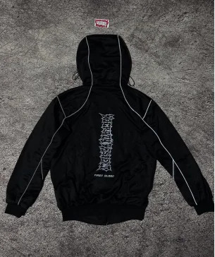Korean minimalist mountain outdoor hooded mens and womens sportswear Y2K fashionable loose windproof warm zipper jacket 250403