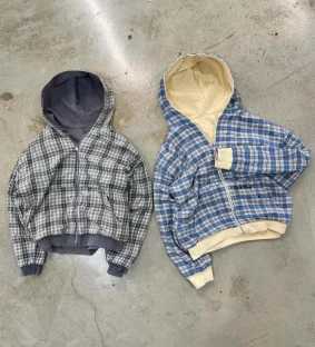 Harajuku simple Korean design casual versatile couple zipper cardigan Y2K early autumn retro double-sided plaid hooded jacketY251107
