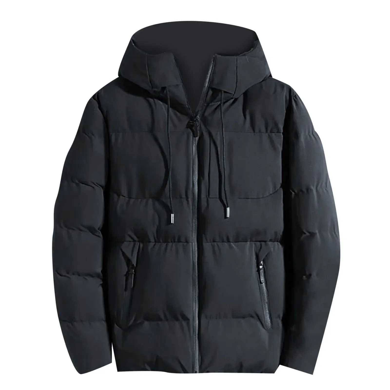 MenS Autumn Winter New Jacket Thick Down Cotton Jacket Warm Cotton Jacket Top Korean Thickened Down Cotton-Padded CoatT251107