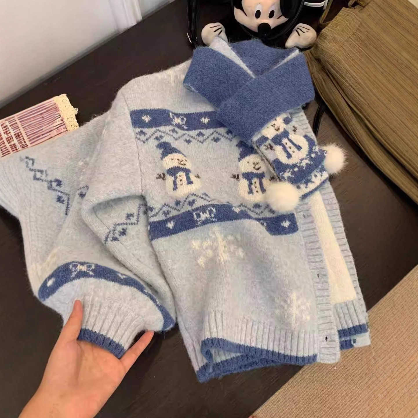 Christmas Outfit Design Sweater Cardigan Womens Autumn Winter Knitted Sweater Coat Petite Lazy Style Top W251107