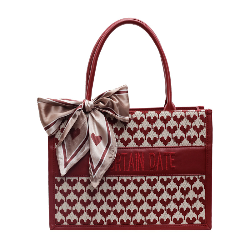 2025S Designer Women S Bag Red Bridal Large Capacity Diamond Grid Handheld Tote For Women New Fashionable Style Single Shoulder Crossbody Bag