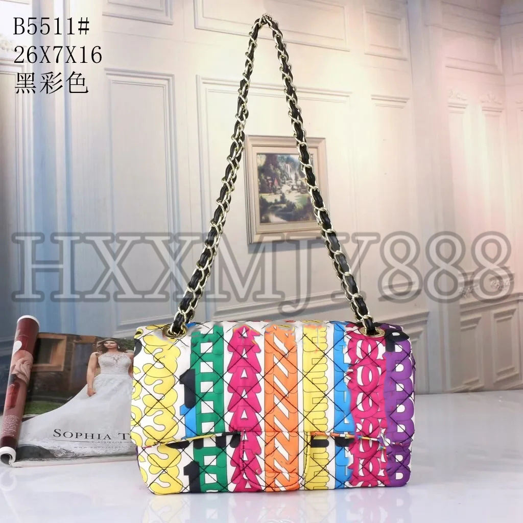 Bags Designer CF chains Women Shoulder Classic CC Flap Evening Wallet High quality Crossbody Purse pouch sequin Hobos bag Goldsilver hardware Luxury Handbag