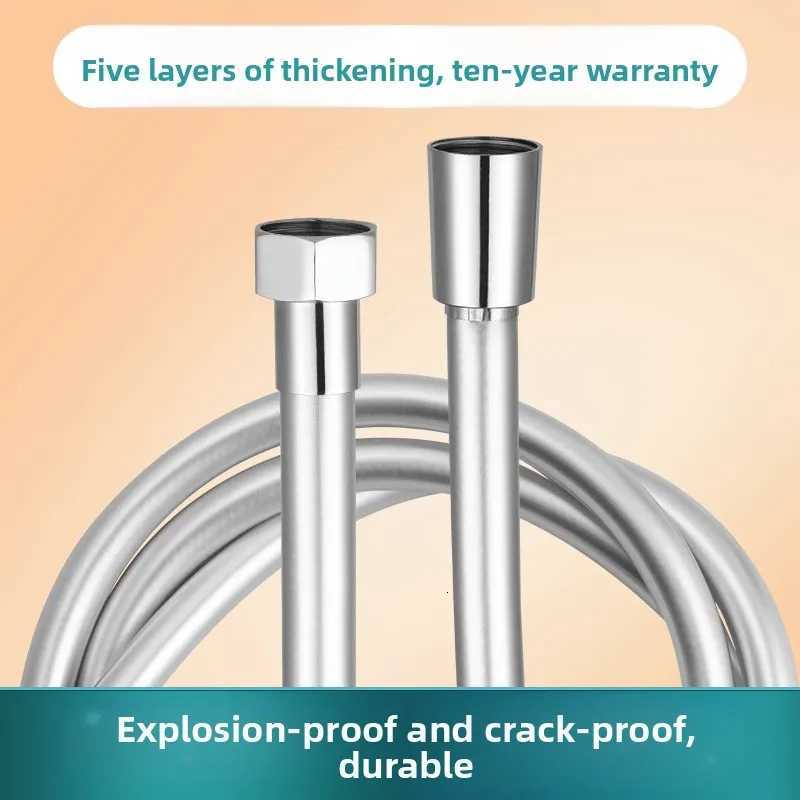 ible Shower Hose Pipe Plumbing Accessories High Pressure Hose Water Hoses Tube ible De Douche Pvc Bath Laundry Pipes Y251107