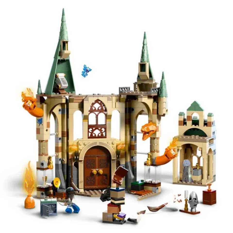 587Pcs Room of Requirement Magic House Model Moc Bricks 76413 Building Blocks Movie Sets Kids Toys Birthday Gifts for Boys 6114 Y251107