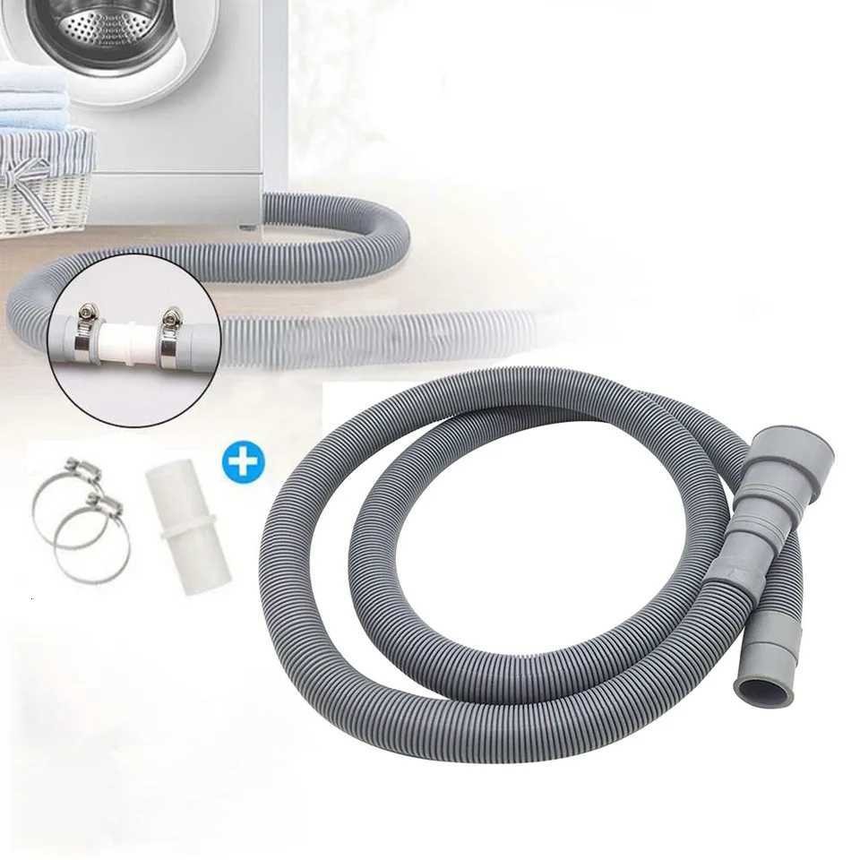 70/150/200cm Drain Pipe Washing hine Dishwasher Drain Waste Hose Extension Pipe With Hose Clamps Set Wash hine Accesories Y251107