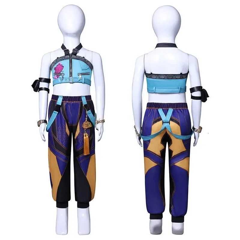 Kids Kpop Demon Rumi Zoey Mira Cosplay Huntrix Hunters Costume For Girls Clothes Group Idol Roleplay Halloween Carnival Suit Z251107