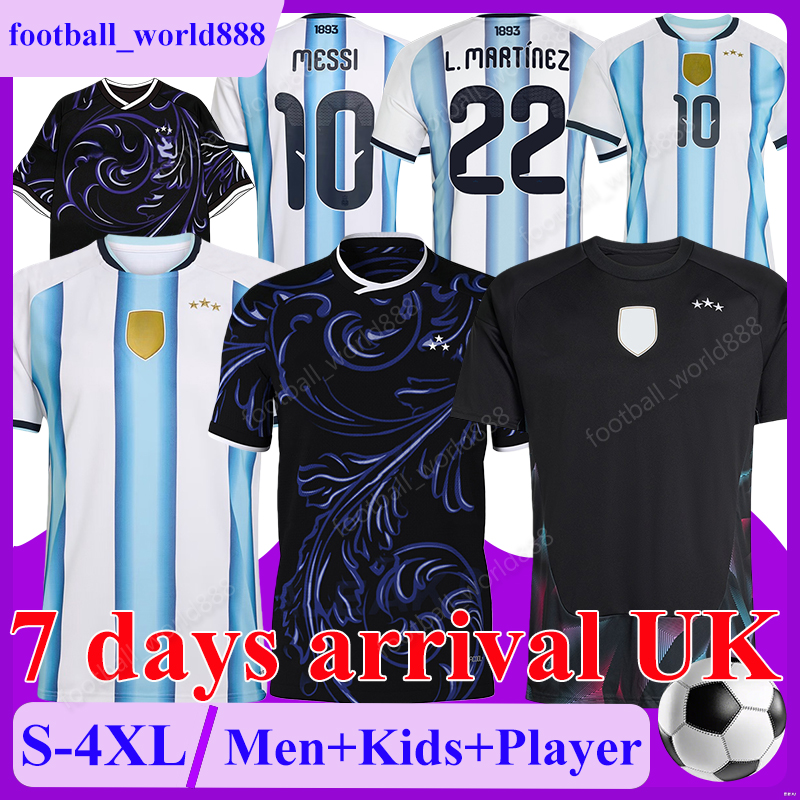 4XL Argentina 2025 Soccer Jerseys MESSIs J.ALVAREZ 2026 World Cup Football Shirts L.MARTINEZ ALMADA OTAMENDI football kits NICO E.FERNANDEZ Men Kids Kits Socks Sets