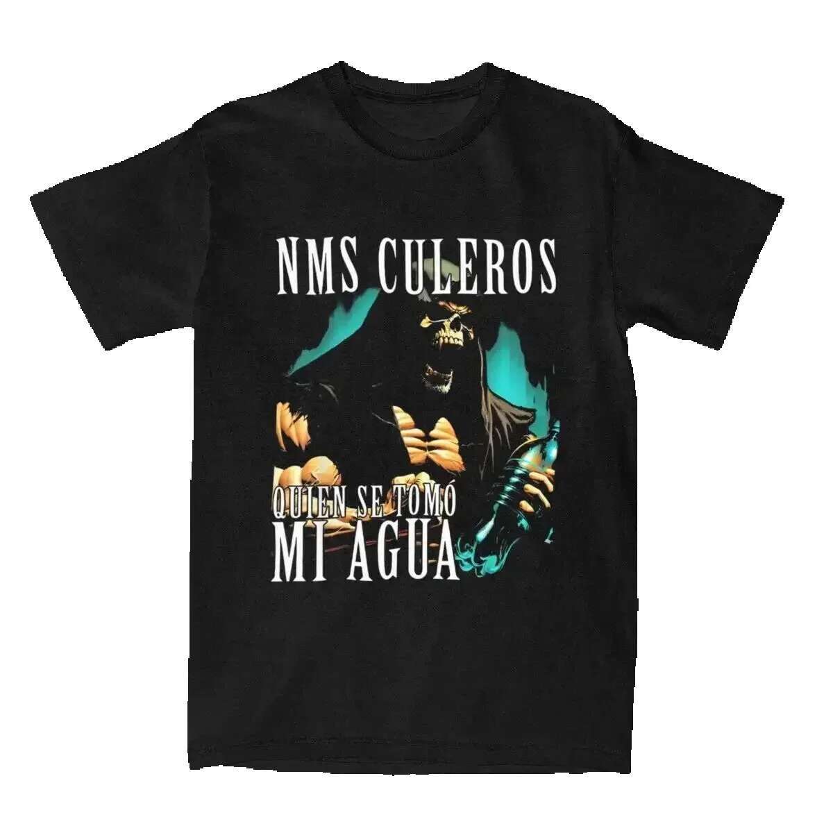 Men's retro cotton T-shirt, casual, summer and trendy, NMS toxic Leros calls Ien se Tomo mi Agua