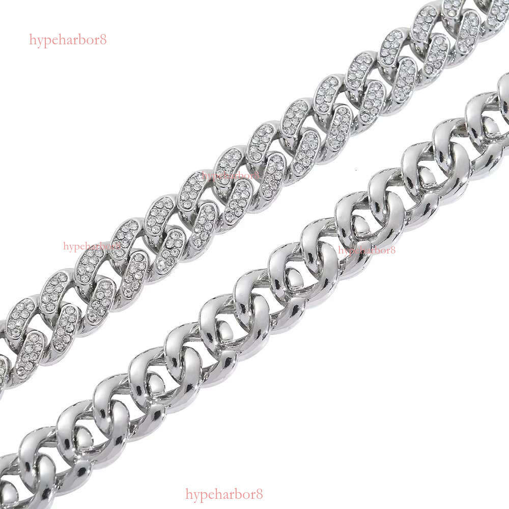 Men's Personalized Hip Hop Necklace Bracelet Full Punk Cuban Chain Jewelry DMLA-039