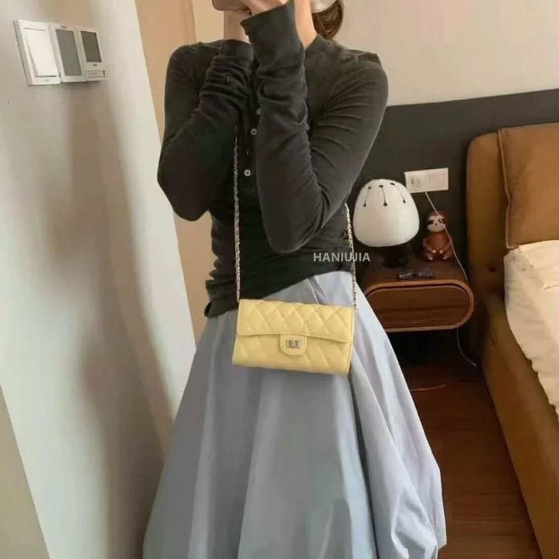 Luxury Bag Women S Bags Versatile Faux Leather Classic Fashion Blue White Medium Zipper Designer Bag Women S Bag Women Daily Use Outdoor Recreation Re