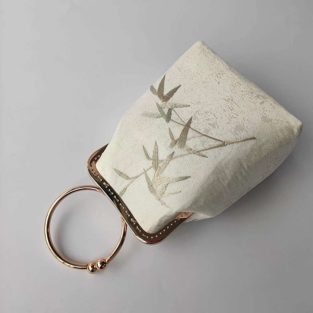 Vintage Pure Handmade Bags Embroidery Wers Shell Lock Women Shoulder Crossbody Bag Chain Women's Handbags Purses