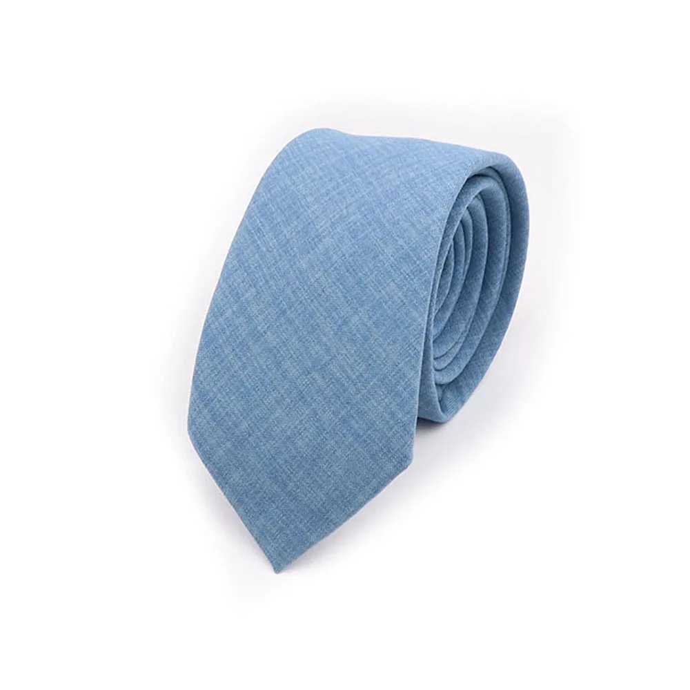 Solid Color Handmade Cotton Ties Men Necktie Striped Narrow Collar Slim Sage Green Casual Tie Wedding Suit Accessories Gift X250407