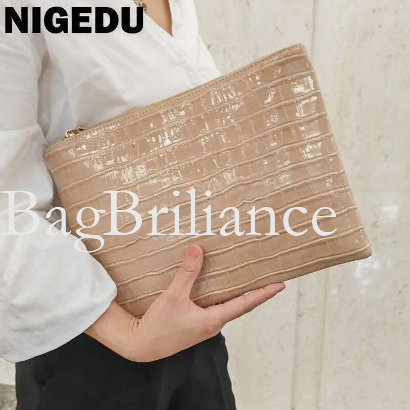2025 Fashion Crocodile Women Envelope Clutch Bag Ladies Evening Party Large Clutches Handbag PU leather Alligator phone purses bolsas