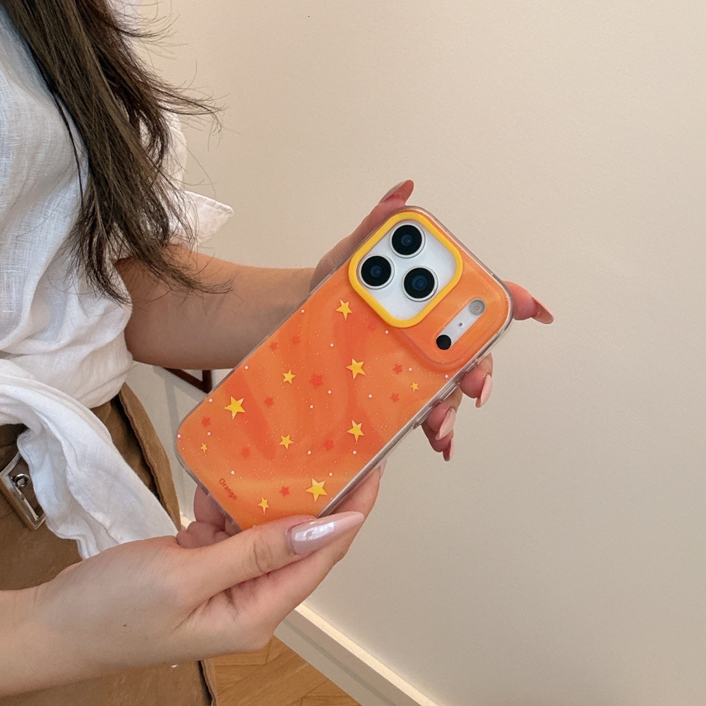 Rendered Star Cartoon Phone Case Compatible with iPhone 17Pro Max Simple Protection iPhone 16/15 Pro Personalized