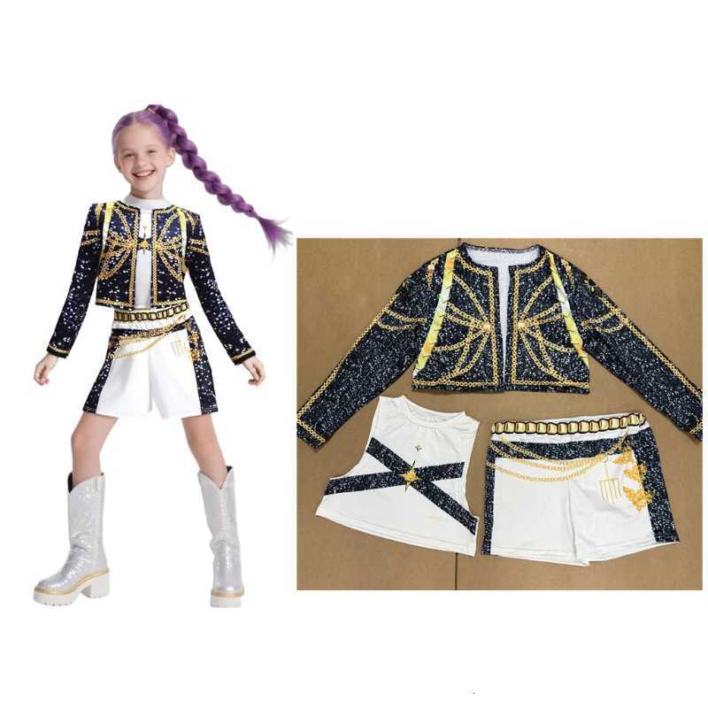 KPop Demon Hunters Rumi Zoey Mira Cosplay Costume Official Style 3D Printed Outfit for Girls Halloween Stage Show W251107