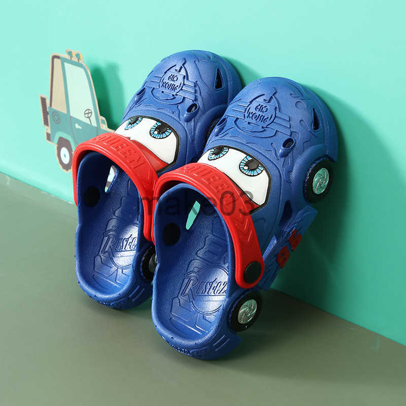 slippers Summer 1-3 years old 2 boys indoor car beach hole shoes Childrens baby anti-skid sandals J250403