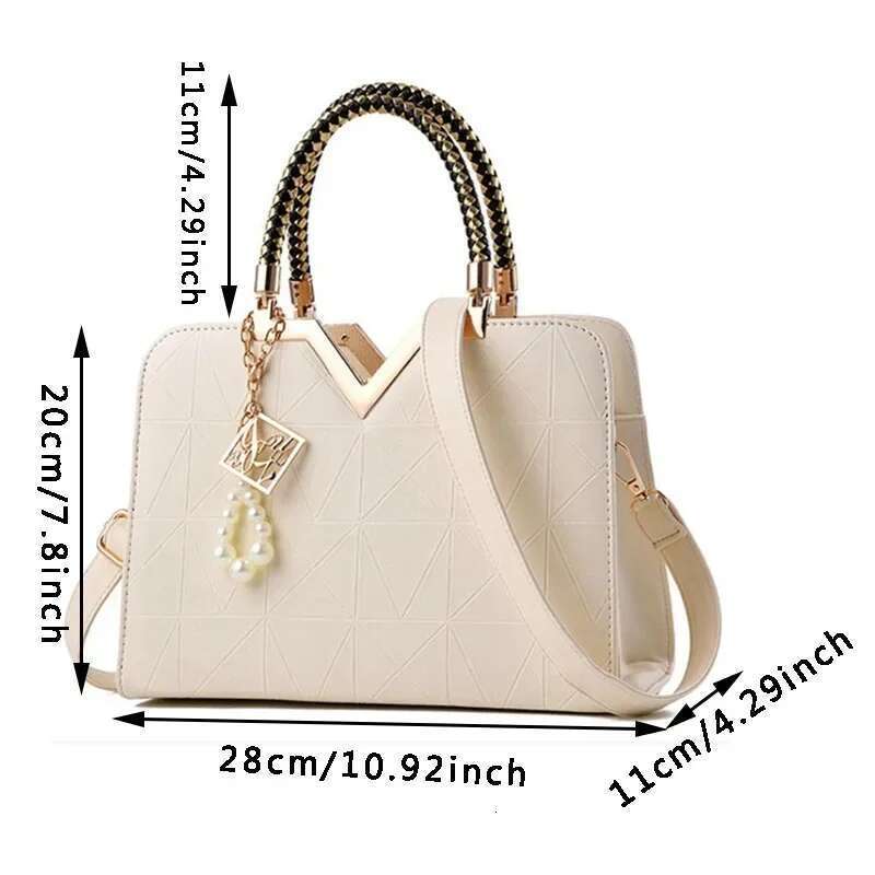 Patchwork Women Handbag Shoulder Messenger Office Work PU Leather Female Bag Ladies Fashion Elegant