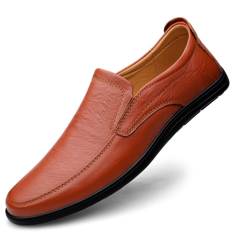 Mens Casual Shoes Fashion Embossed Leather Men Retro British Style Tassels Loafers Mens Slip-on Outdoor Driving Flats 240329