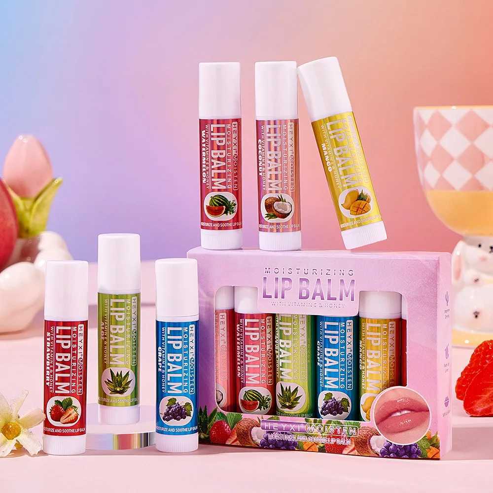 Fruit lipstick Natural lipstick Strawberry grape flavor lipstick with vitamin E and coconut oil Moisturizing smooth lipstick W250407