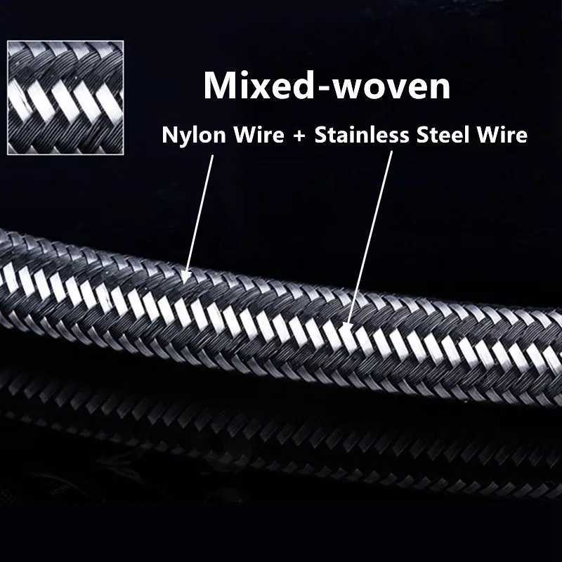 Stainless Steel Hot And Cold High Pressure Explosion-Proof Braided Hose Water Pipe Kitchen Bathro Faucet Water Heater Toilet Y251107