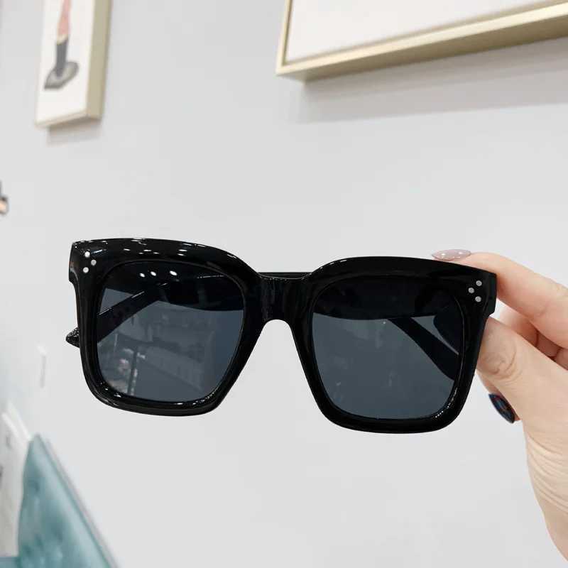 Oversized Square Sunglasses Woman Retro Black Driving Shades Eyewear Female Vintage Brand Designer Mirror Sun Glasses OculosC250411