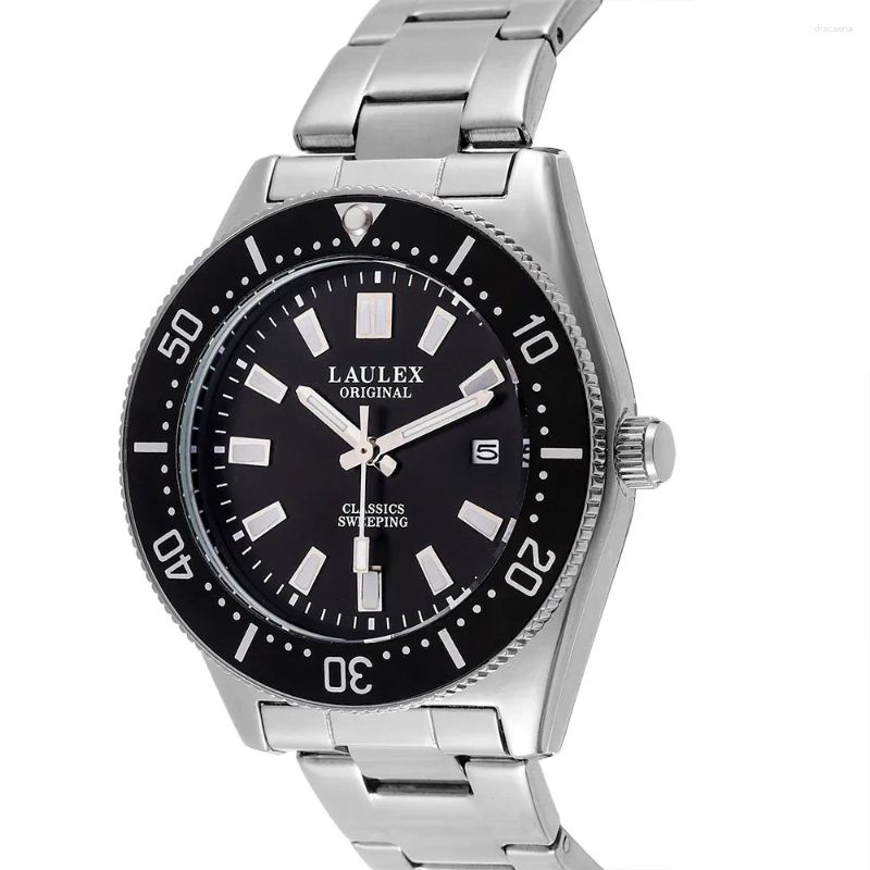 Wristwatches LAULEX Luxury Men's Fully Automatic Scanning Imported Movement Watch Sapphire Crystal Date Shouus Waterproof Quartz