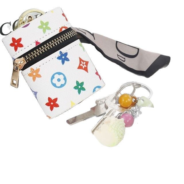 Coin purse keychain Mini female mouth red envelope storage wireless earphone protective case cute 2025