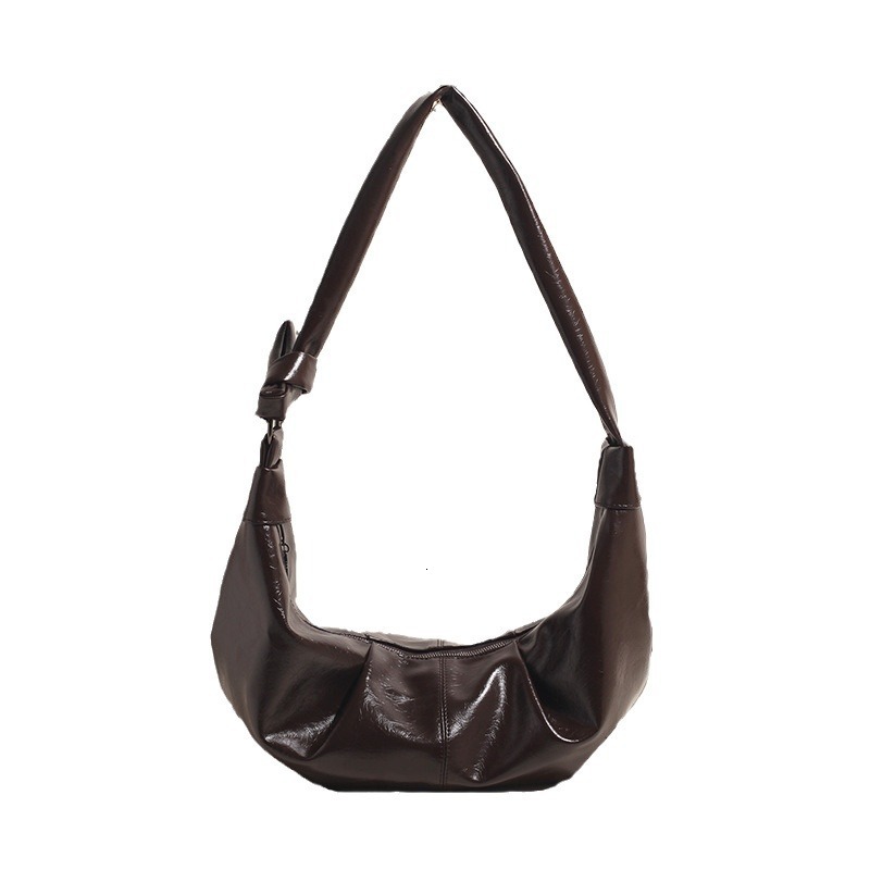 2025S Designer Women S Bag Underarm Women S Casual Versatile Single Shoulder Crossbody Large Capacity Soft Leather Pleated Niche Dumpling Bag