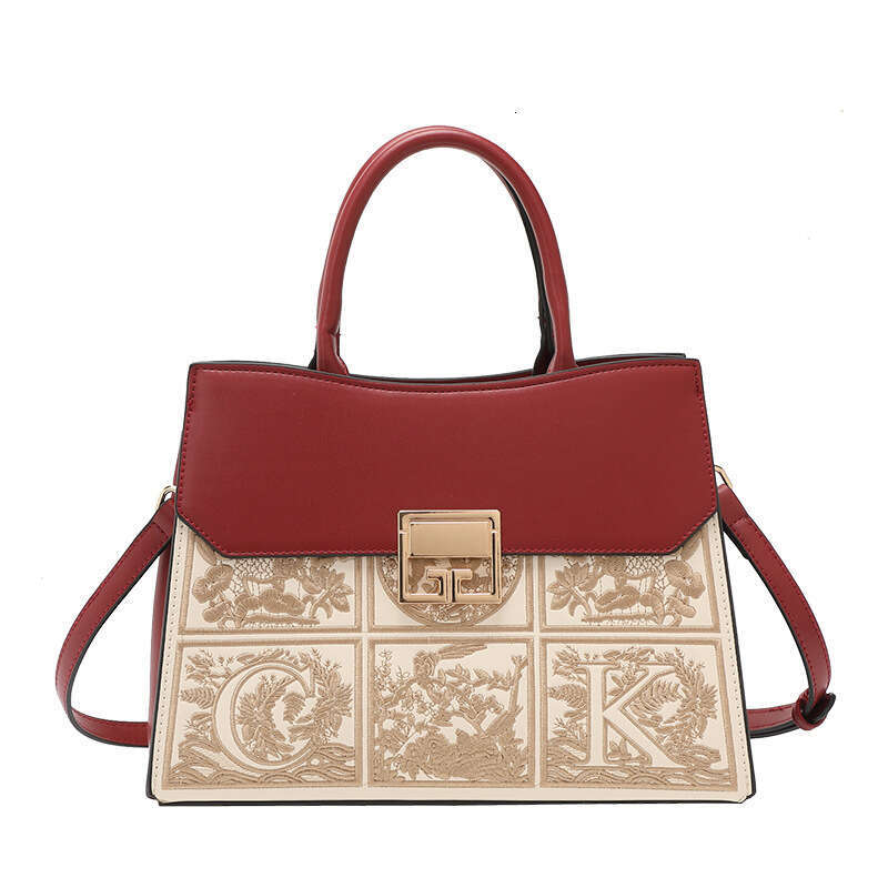 Designer Bag Embroidered Gift Newlywed Mother Red Wedding Elders And In Law Handbag Crossbody For Women