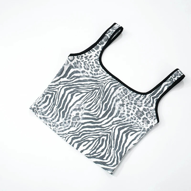 CUTENOVA Summer Leopard Crop Top Tank Low Waist Patch Work Micro Flash Pants Set Elegant Casual and Fashionable 250407