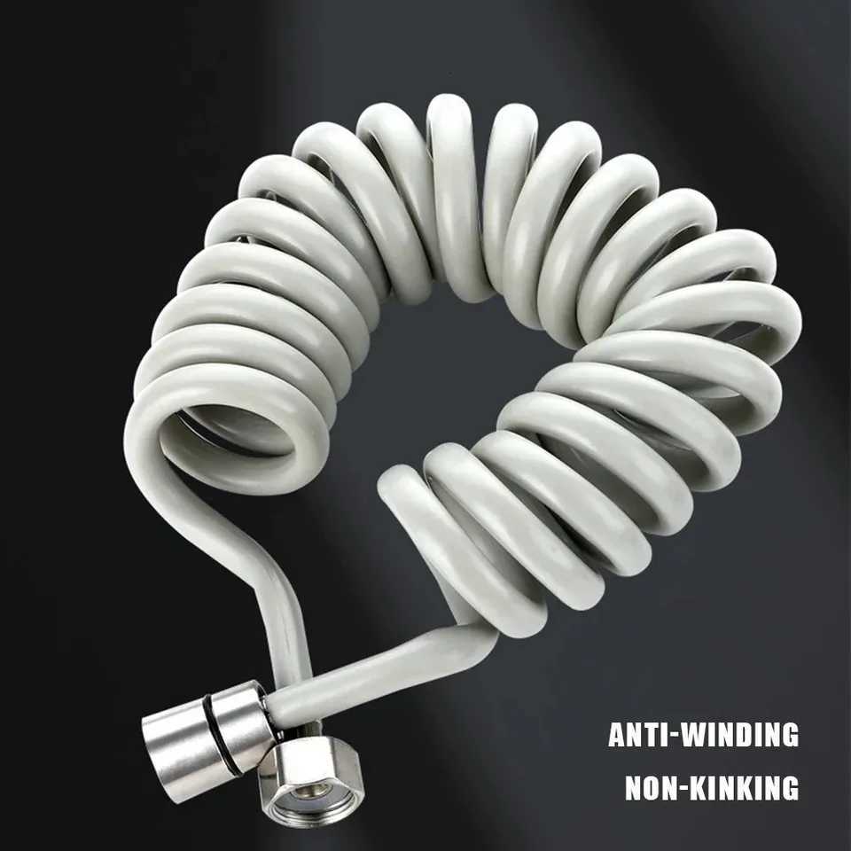 2m 5m Soft ible Long Spring Shower Hose Tube Toilet Bidet Shattaff Sprayer Telephone Line Hoses Bathro Accessories Y251107