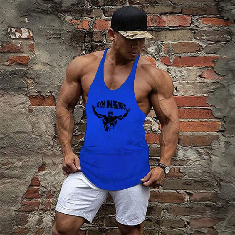 Muscle guys Clothing Gym Tank Tops Mens Fitness cotton Clothes Singlets Men Stringer Bodybuilding sleeveless Shirt 250407