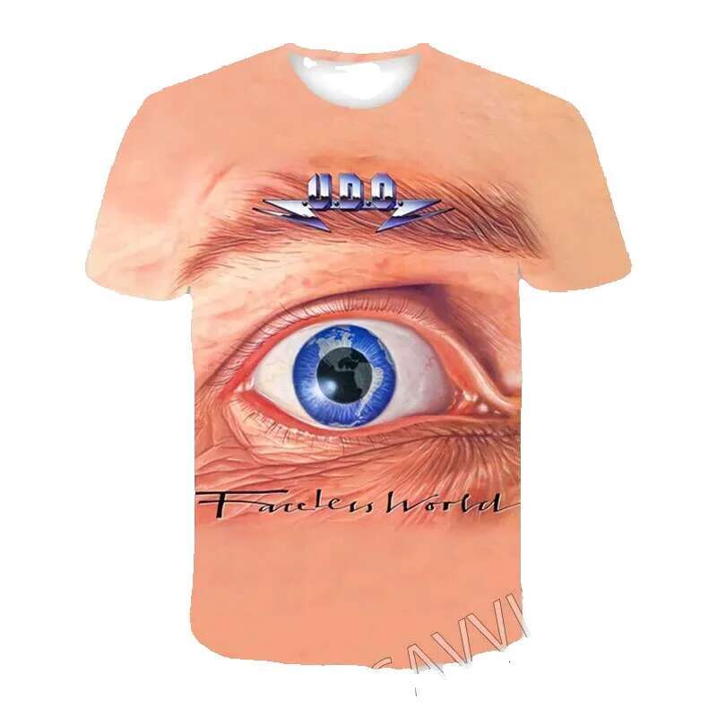 New fashion men's and women's 3D printed Udo Dirk Rock casual hip-hop T-shirt Haruku Styles top T01